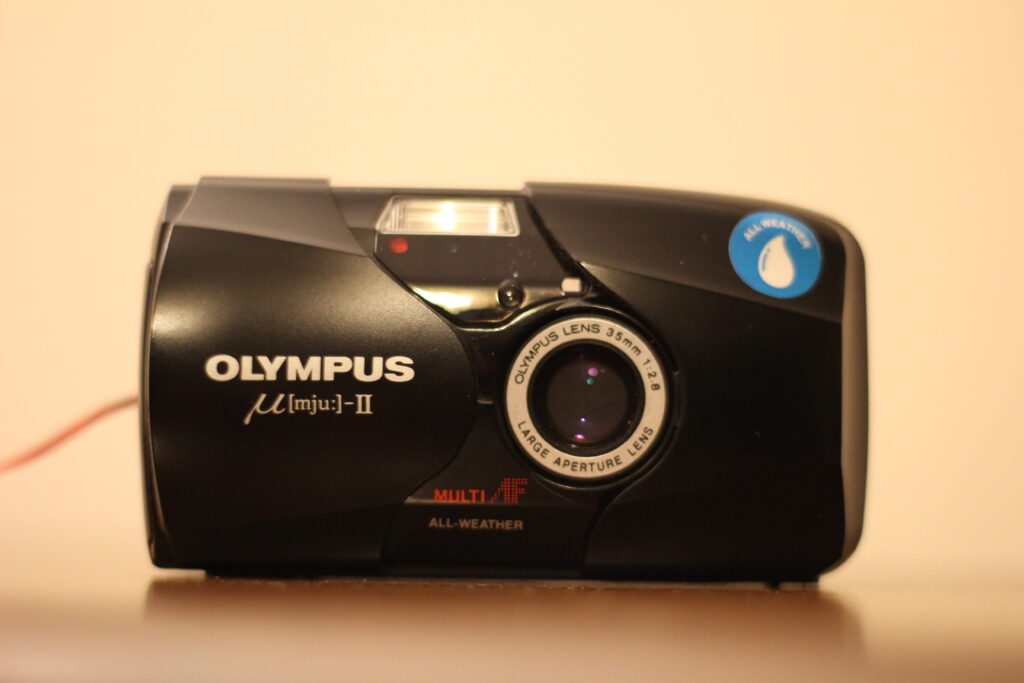 Olympus Mju II analog point and shoot camera
