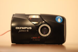 Olympus Mju II analog point and shoot camera